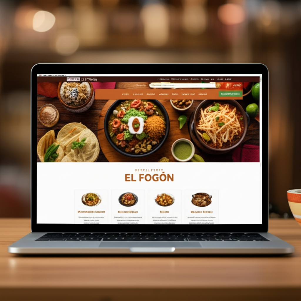 Sitio web de Restaurante El Fogón